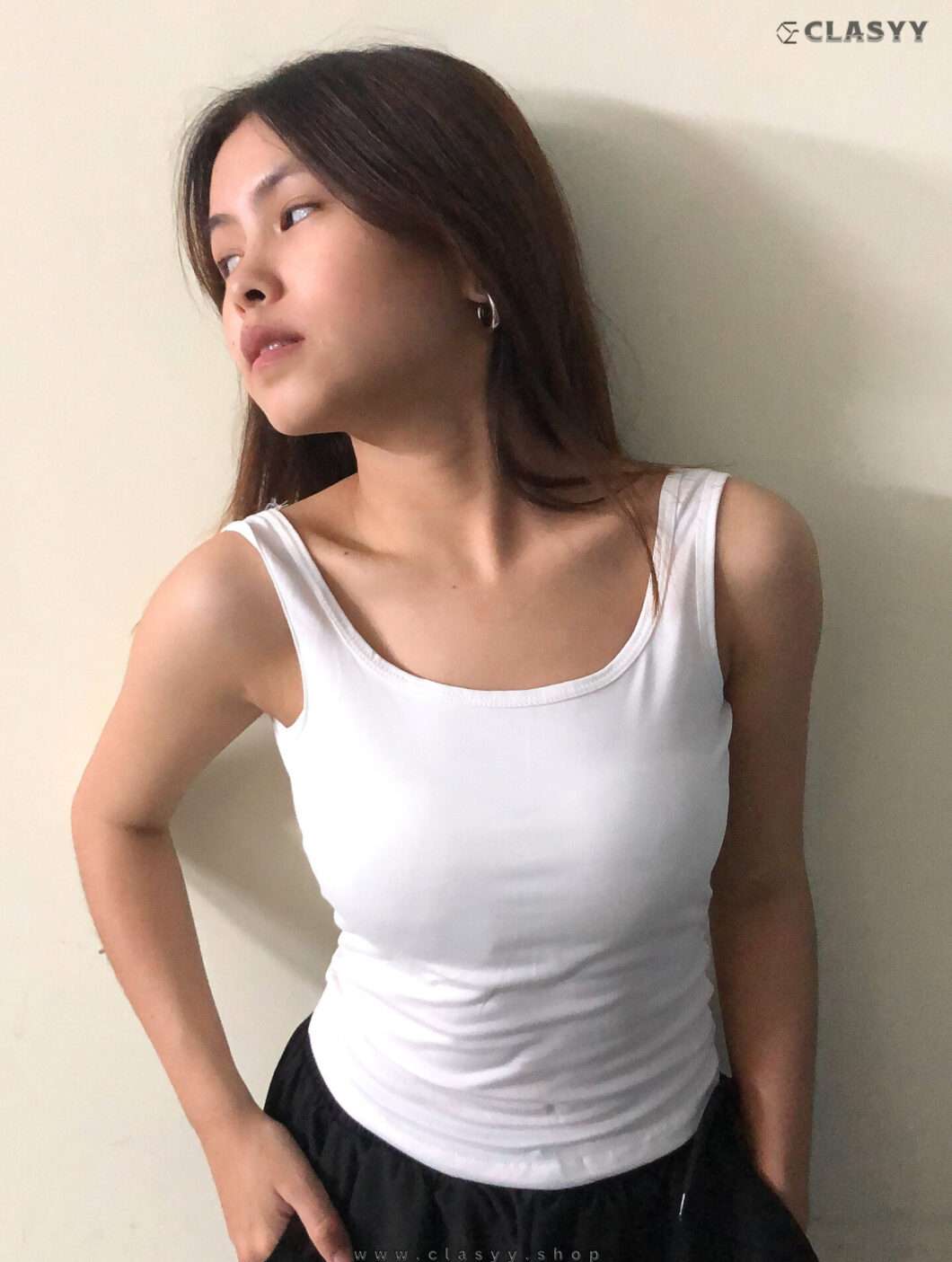 Girls Crop Tank Top Back Camisole Summer Wear Slim Fit Show with Chest Pad Inside and Outside