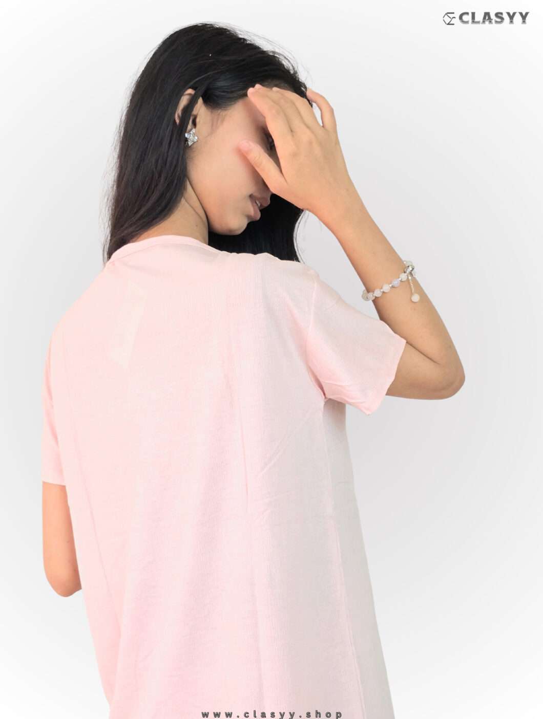Women's Tshirt Half Sleeve Pit A Pat Pink