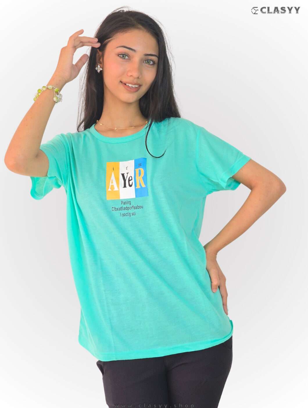 Women's T-shirt Half Sleeve Rabbit