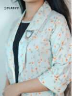 Women's Floral Printed Open Koti Shrugs- With Inner