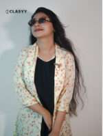 Women's Floral Printed Open Koti Shrugs- With Inner