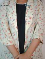 Women's Floral Printed Open Koti Shrugs- With Inner