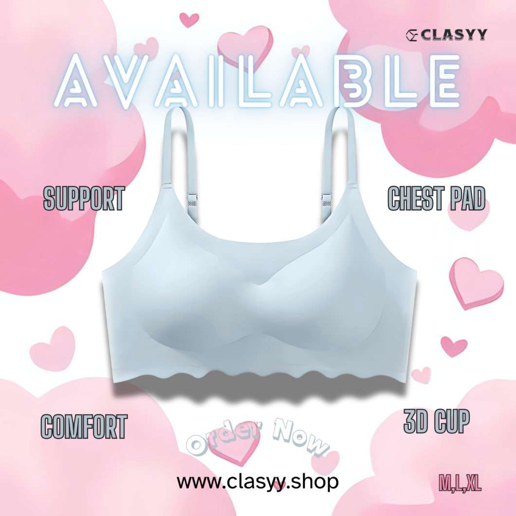 Combo: 4 Color Seamless Ice Silk Upper Support, Back Wrapped & Comfortable Push Up Bra Anti-Sagging