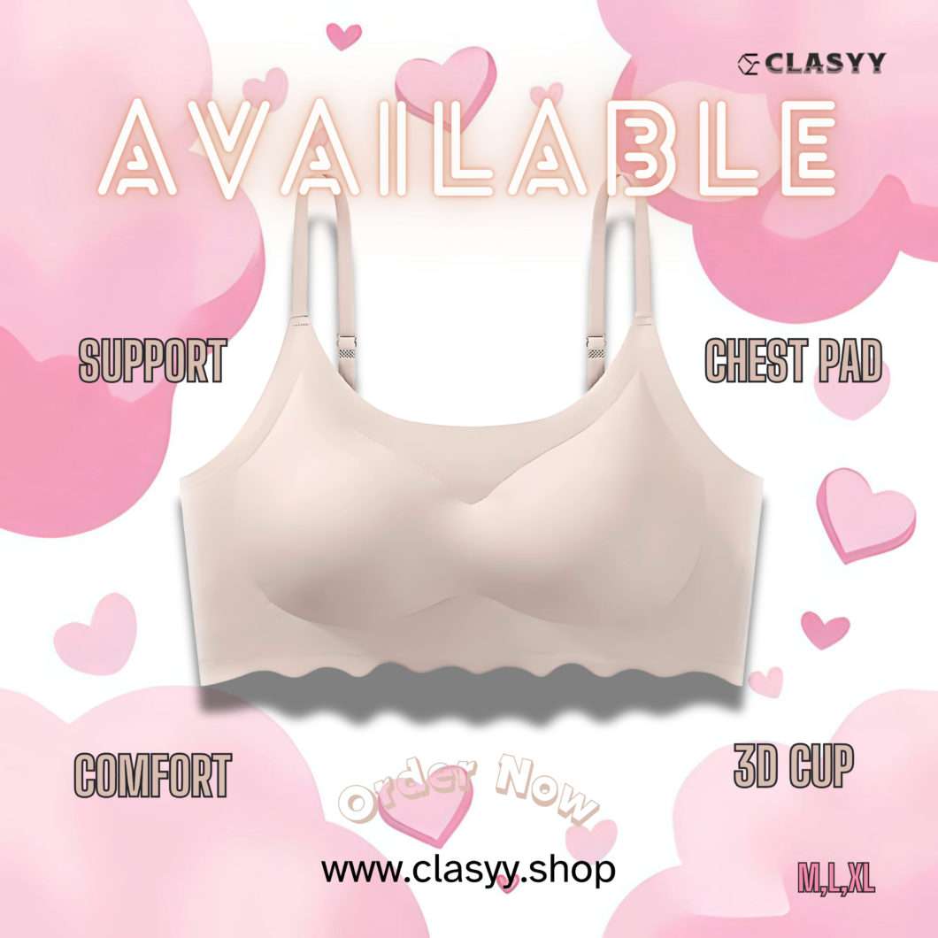 Combo: 4 Color Seamless Ice Silk Upper Support, Back Wrapped & Comfortable Push Up Bra Anti-Sagging
