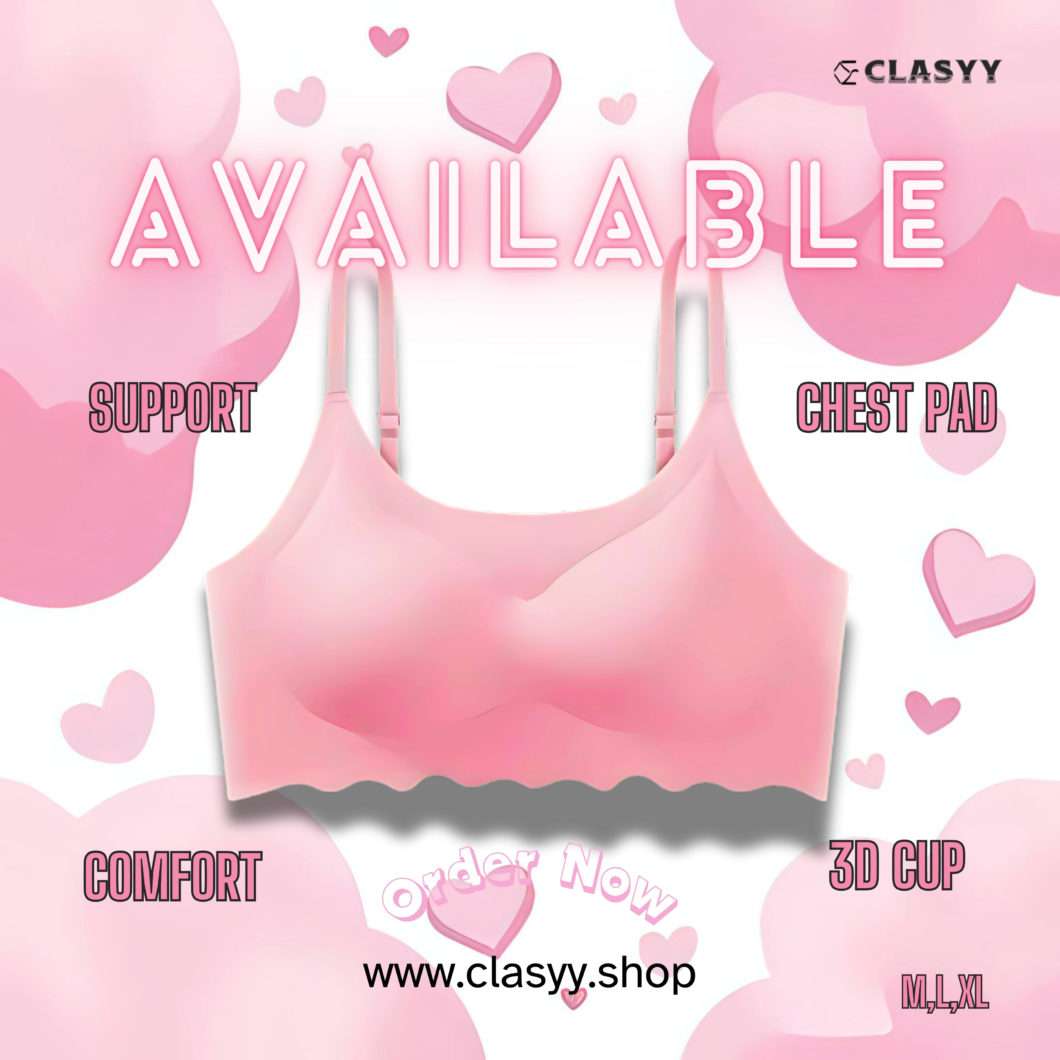 Combo: 4 Color Seamless Ice Silk Upper Support, Back Wrapped & Comfortable Push Up Bra Anti-Sagging