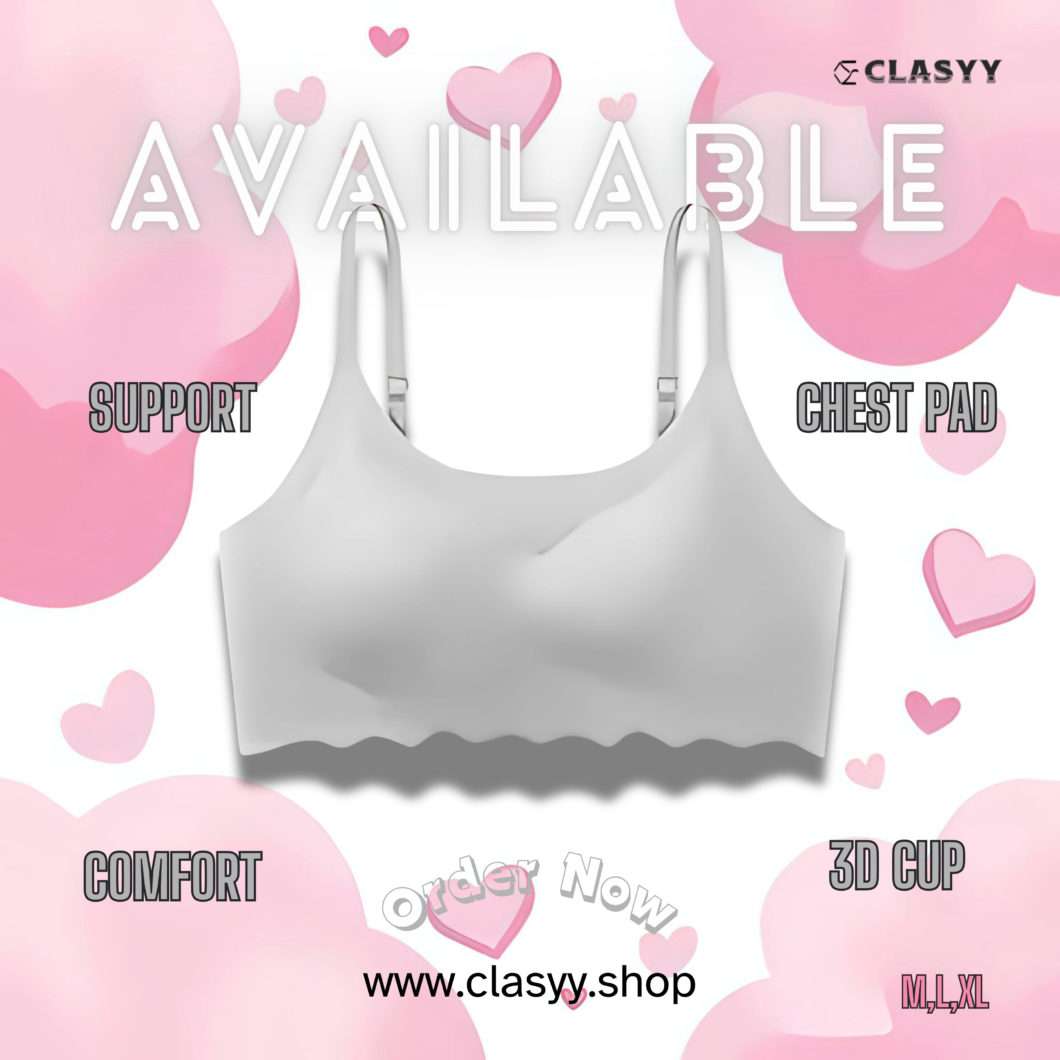 Combo: 4 Color Seamless Ice Silk Upper Support, Back Wrapped & Comfortable Push Up Bra Anti-Sagging
